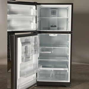 GE 30 in. 19.2 cu. ft. Garage Ready Top Freezer Refrigerator - Fingerprint Resistant Stainless (Open Box Good Condition), , hires