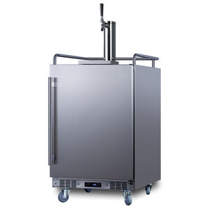 Summit 24 in. 5.6 cu. ft. Outdoor Beer Dispenser with 1 Tap, Digital Controls & Digital Thermostat - Stainless Steel, , hires