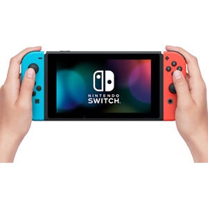 Nintendo Switch with Neon Blue and Neon Red Joy Con, , hires