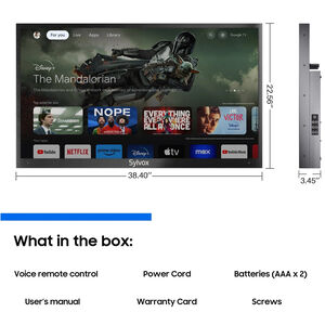 Sylvox - Deck Pro 3.0 43" Class Partial Sun 4K UHD LED Smart Google Outdoor TV, , hires