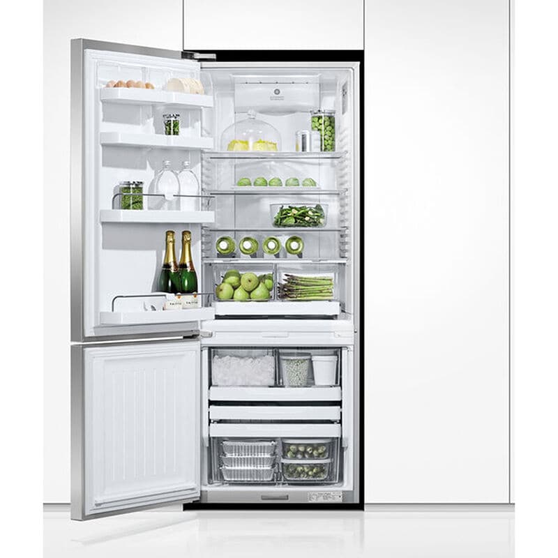 Fisher & Paykel Series 5 25 in. 13.5 cu. ft. Smart Counter Depth Bottom Freezer Refrigerator with Ice Maker - Stainless Steel, , hires