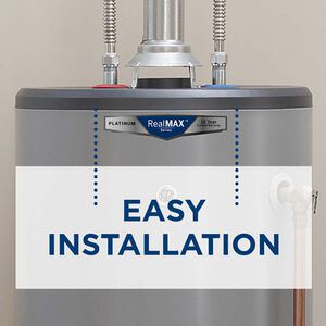 GE RealMax Platinum LP Gas 50 Gallon Tall Water Heater with 12-Year Parts Warranty, , hires