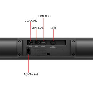 Sylvox Elf S2 2.0 Channel Outdoor Use Sound Bar with Bluetooth - Black, , hires