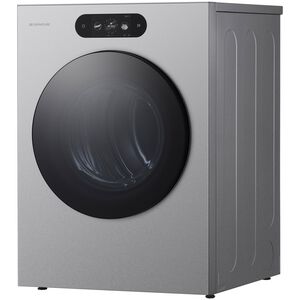 LG SIGNATURE 29 in. 9.0 cu. ft. Smart Stackable Electric Dryer with Built-In Intelligence, TurboSteam, AI Sensor Dry & Sanitize Cycle - Brushed Platinum Steel, , hires