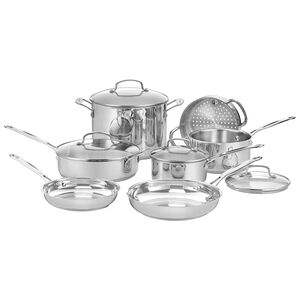 Cuisinart Chef's Classic Stainless 11 Piece Set - Stainless Steel, , hires