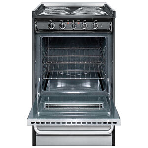 Summit 20 in. 2.4 cu. ft. Oven Slide-In Electric Range with 4 Coil Burners - Stainless Steel, , hires