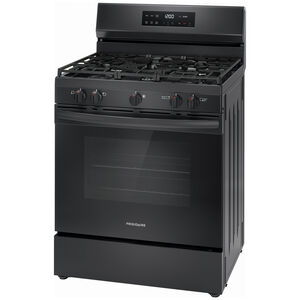 Frigidaire 30 in. 5.1 cu. ft. Gas Range with 5 Sealed Burners - Black, , hires