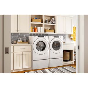 Whirlpool 27 in. 7.4 cu. ft. Stackable Ventless Electric Dryer with Heat Pump & Sensor Dry - White, , hires