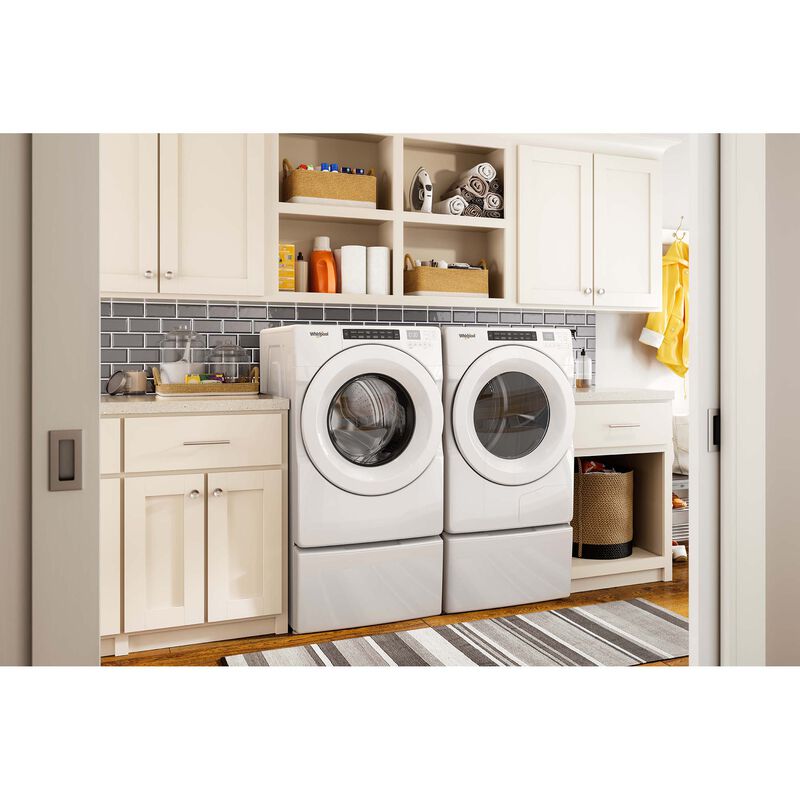 Whirlpool 27 in. 7.4 cu. ft. Stackable Ventless Electric Dryer with Heat Pump & Sensor Dry - White, , hires