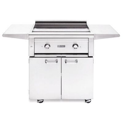 Lynx 30 in. Gas Flat Top Griddle with Side Tables - Stainless Steel | L30AGFLP