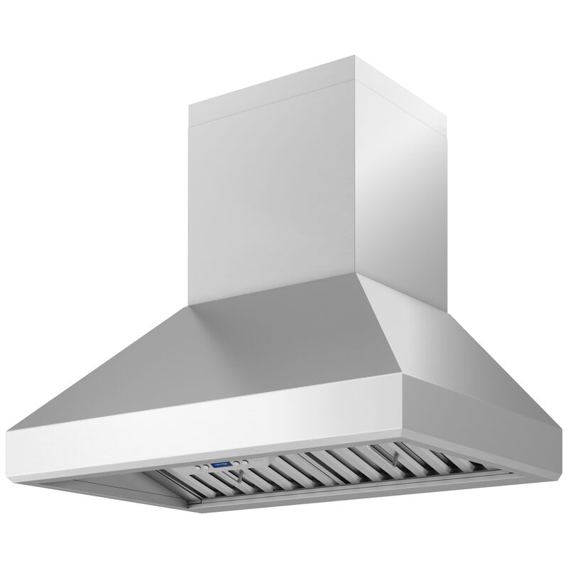Zephyr Titan Series 42 in. Ducted Chimney Style Range Hood with 750 CFM, 6 Fan Speeds & 2 LED Lights - Stainless Steel, , hires