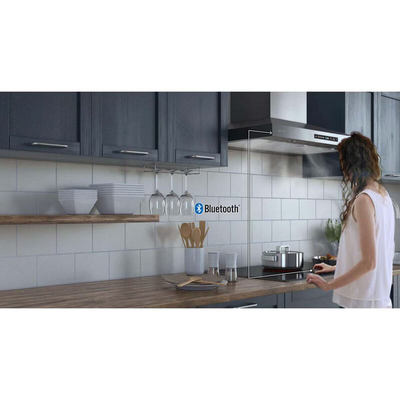 Samsung 36 in. 5-Burner Smart Electric Cooktop with Simmer Burner & Power Burner - Stainless Steel, Stainless Steel, hires