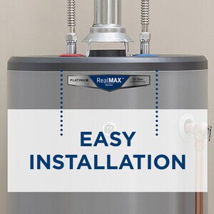 GE RealMax Choice Natural Gas 50 Gallon Tall Water Heater with 8-Year Parts Warranty, , hires