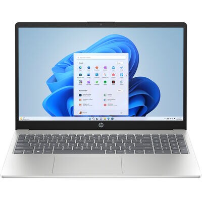 HP 15.6 in. Notebook with Intel Core i5-1235U, 12th Gen, 3.30 GHz CPU, Intel Iris X GPU, 12 GB RAM, 512 GB SSD, up to 6.5 Hrs. of Battery Life & Windows 11 Home - Silver | 15-FD0567NR