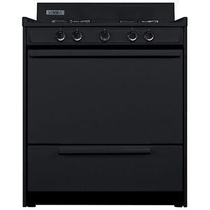 Summit 30 in. 3.7 cu. ft. Gas Range with Open Burners - Black, , hires