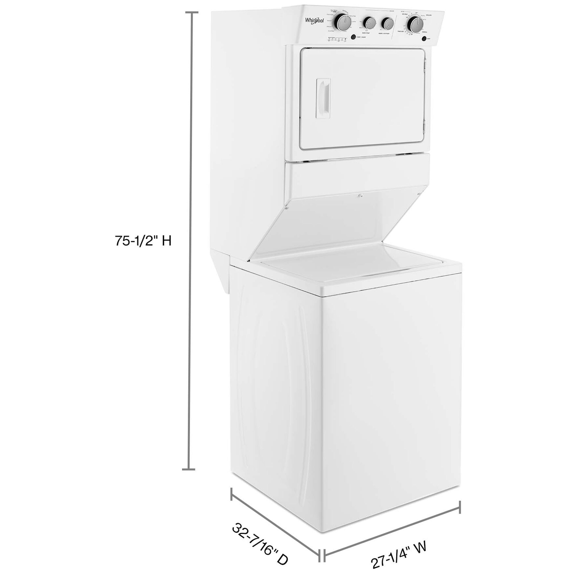 Laundry center deals dimensions
