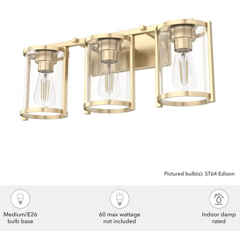 Hunter Astwood 26 in. 6-Light Chandelier - Polished Nickel, , hires