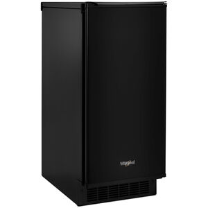Whirlpool 15 in. Ice Maker with 25 Lbs. Ice Storage Capacity, Self- Cleaning Cycle, Clear Ice Technology & Digital Control - Black, Black, hires
