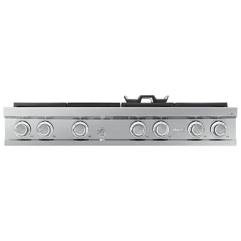 Dacor 48 in. 6-Burner Smart Natural Gas Rangetop with Griddle, Simmer Burner & Power Burner - Stainless Steel, , hires