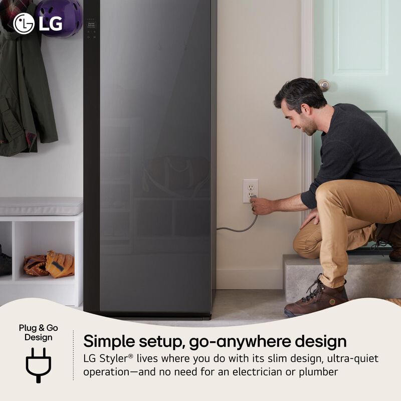 LG Studio Styler Smart Steam Closet with Dual TrueSteam Technology, Dynamic MovingHanger & Built-In HandySteamer, , hires