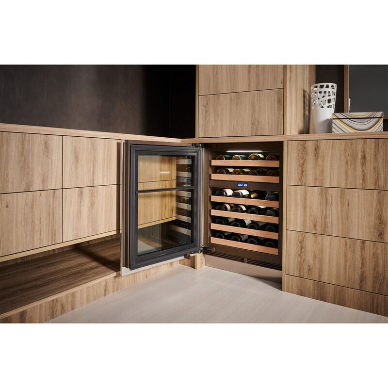 Sub-Zero Designer Series 24 in. Undercounter Smart Wine Cooler with Wood Racks, Dual Temperature Zones & 42 Bottle Capacity - Custom Panel Ready, , hires
