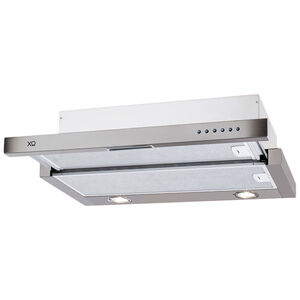 XO 36 in. Convertible Slide-Out Style Range Hood with 600 CFM, 3 Fan Speeds & 2 LED Lights - Stainless Steel, , hires