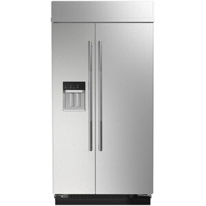 JennAir Rise 42 in. 25.5 cu. ft. Built-In Counter Depth Side-by-Side Refrigerator with External Ice & Water Dispenser - Stainless Steel, , hires