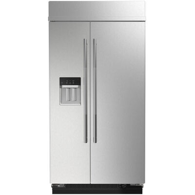 JennAir Rise42 in. 25.5 cu. ft. Built-In Counter Depth Side by Side Refrigerator with Ice & Water Dispenser - Stainless Steel | JBSS42E22L