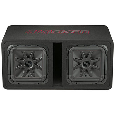 Kicker Dual 12" L7R 2-Ohm Enclosure - Black | 45DL7R122