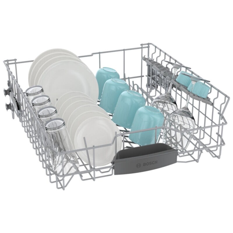 Bosch 300 Series 24 in. Front Control Smart Dishwasher with 46 dBa Sound Level, 3rd-Rack, PureDry & Pocket - White, , hires