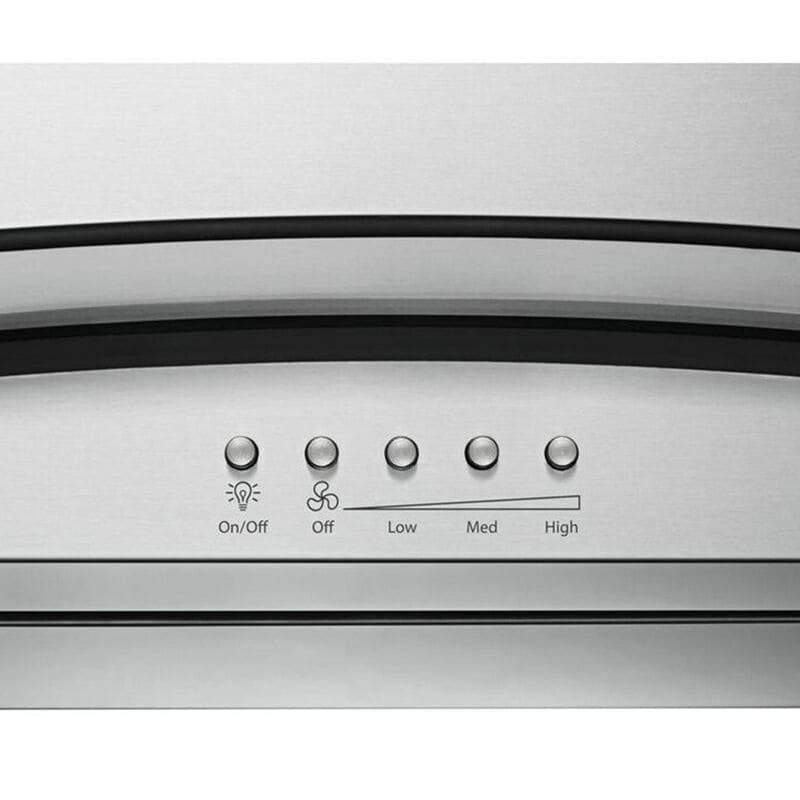 Whirlpool 30 in. Convertible Chimney Style Range Hood with 400 CFM, 3 Fan Speeds & 2 LED Lights - Stainless Steel, , hires