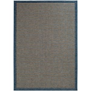 Natco Santorini Collection Avola Outdoor Area Rug 7'10"x9'10" - Cobalt/Natural, , hires
