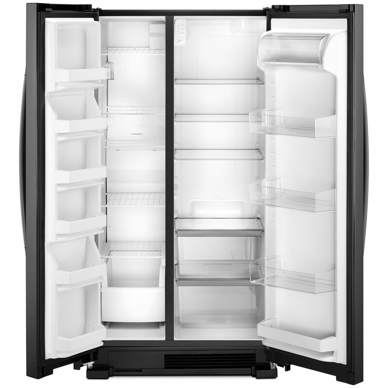 Whirlpool 36 in. 25.1 cu. ft. Side by Side Refrigerator - Black, Black, hires