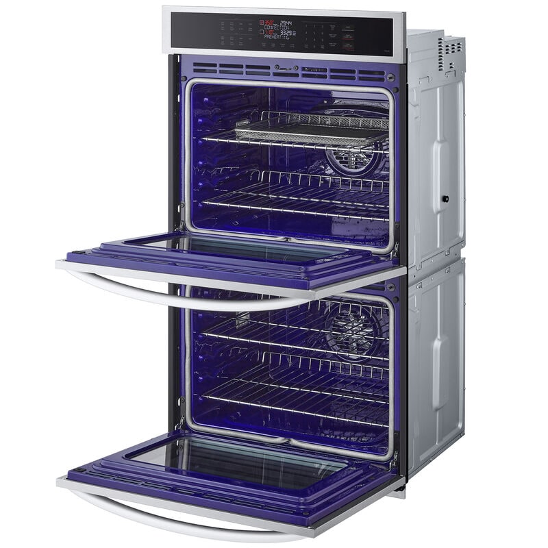 LG 30 in. 9.4 cu. ft. Smart Front Control Electric Double Wall Oven with Standard Convection - PrintProof Stainless Steel, , hires