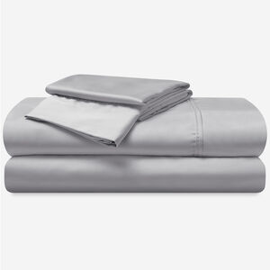 BedGear Hyper-Cotton Queen Size Sheet Set (Ideal for Adj. Bases) - Light Grey, , hires