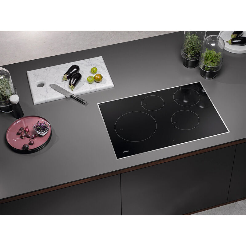 Miele 30 in. 4-Burner Smart Induction Cooktop with Power Burner - Black, , hires