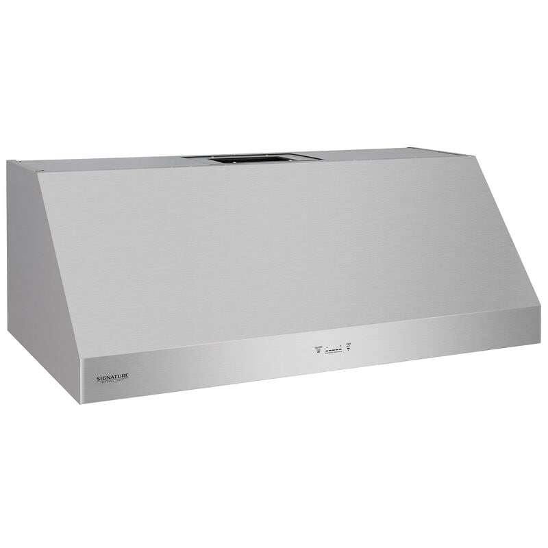 Signature Kitchen Suite 48 in. Smart Ducted Canopy Pro Style Style Range Hood with 650 CFM, 5 Fan Speeds & 1 LED Light - Stainless Steel, , hires