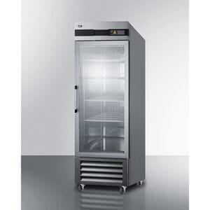 Summit 28 in. 23.0 cu. ft. Freezerless Refrigerator with Glass Door - Stainless Steel, , hires
