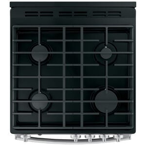 GE 24 in. 2.9 cu. ft. Gas Range with 4 Sealed Burners - Stainless Steel, , hires