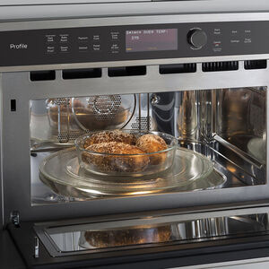 GE Profile 30 in. 1.7 cu.ft Built-In Microwave with 10 Power Levels & Sensor Cooking Controls - Stainless Steel, , hires