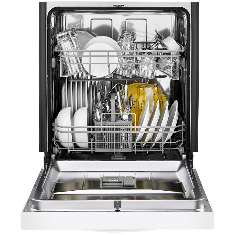 Whirlpool 24 in. ADA Compliant Front Control Dishwasher with 51 dBa Sound Level - White, White, hires