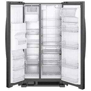 Whirlpool 33 in. 21.4 cu. ft. Side-by-Side Refrigerator with Ice & Water Dispenser - Black, Black, hires