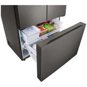 LG 36 in. 26.5 cu. ft. Smart Counter Depth French Door Refrigerator with Internal Water Dispenser - Black Stainless Steel, , hires