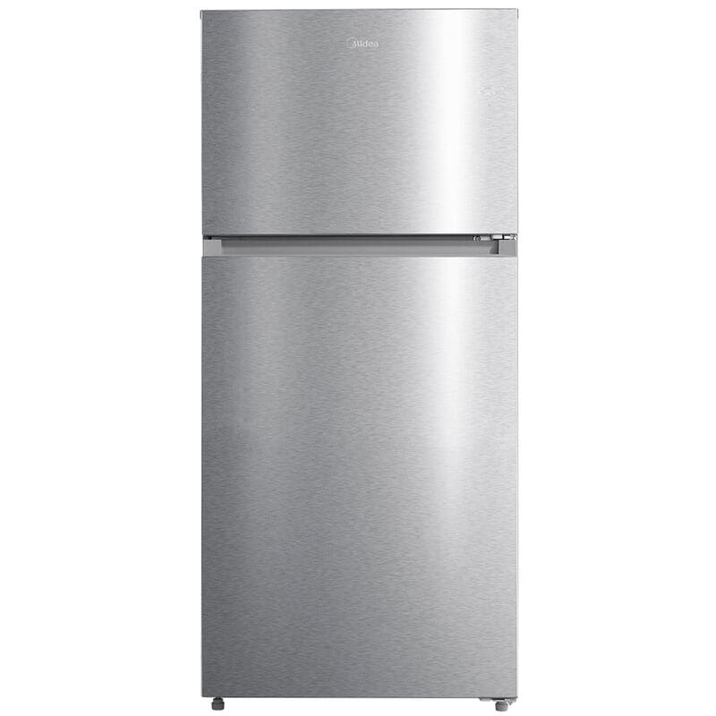 Midea 28 in. 14.2 cu. ft. Counter Depth Garage-Ready Top Freezer Refrigerator - Stainless Steel, Stainless Steel, hires