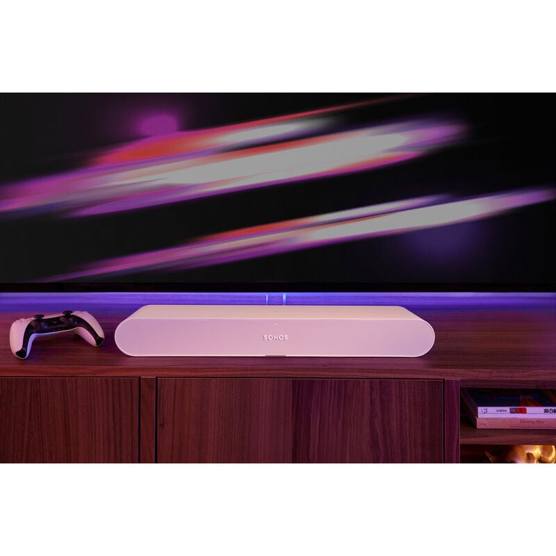 Sonos Ray Smart Sound Bar with Wireless Subwoofer (Sold-Separately) - White, White, hires