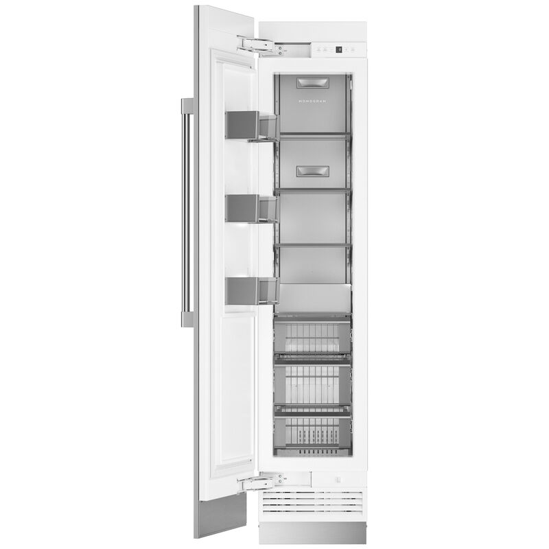 Monogram 18" 8.3 Cu. Ft. Built-In Upright Freezer with Adjustable Shelves & Digital Control - Custom Panel Ready, , hires