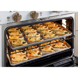 Cafe Commercial-Style 48 in. 8.2 cu. ft. Smart Air Fry True European Convection Double Oven Dual Fuel Range with 6 Sealed Burners & Griddle - Stainless Steel, Stainless Steel, hires