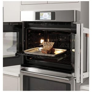 Cafe Professional Series 30 in. 5 cu. ft. Smart Electric Single Wall Oven with True European Convection - Matte White, Matte White, hires