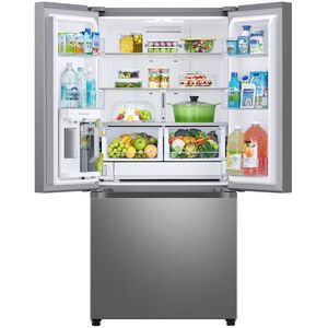 Samsung 33 in. 24.5 cu. ft. Smart French Door Refrigerator with Internal Water Dispenser - Fingerprint Resistant Stainless Steel, , hires