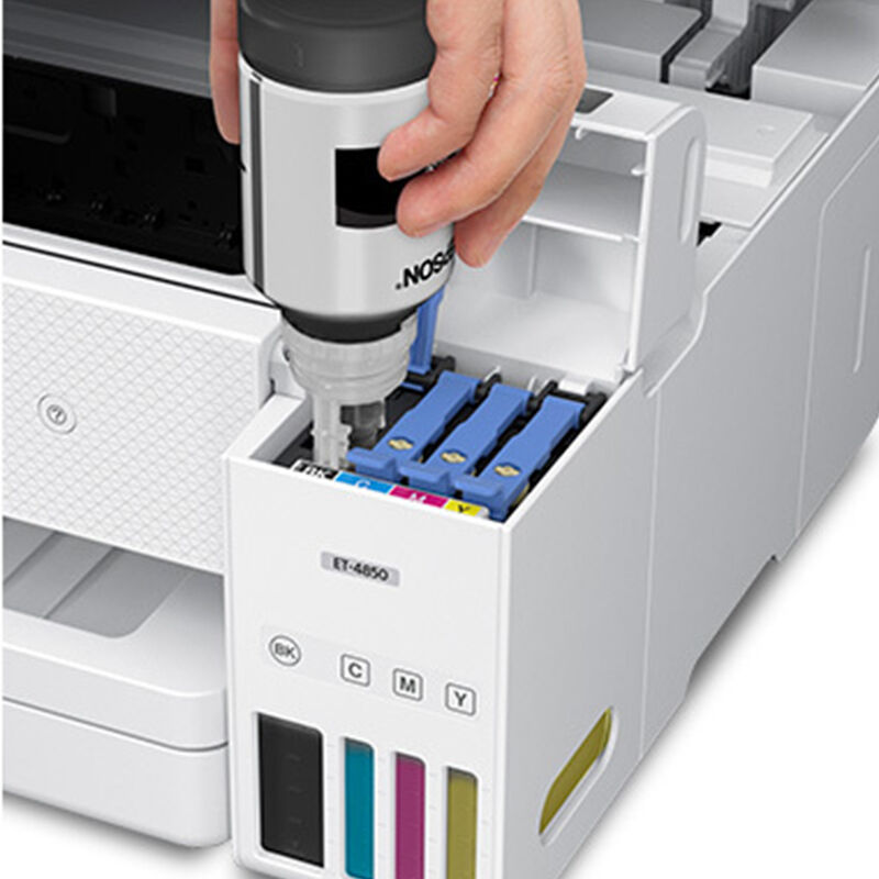 Epson - EcoTank ET-4850 All-in-One Supertank Inkjet Printer - White, , hires